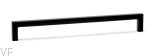Uchwyt meblowy podłużny U 0056 492 Metalowy czarny