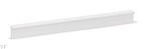 Uchwyt meblowy podłużny Angle 400 Aluminiowy biały