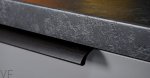Uchwyt meblowy krawędziowy Ona 1440 Aluminiowy Czarny Anodowany