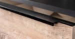 Uchwyt meblowy krawędziowy Linear 1197-1 Metalowy Czarny Mat
