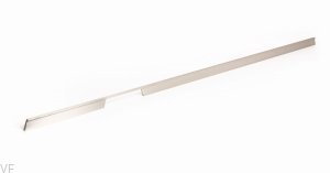 Uchwyt meblowy podłużny Rail 1120 Aluminiowy Srebrny Szczotkowany (prawy)
