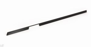 Uchwyt meblowy podłużny Rail 1120 Aluminiowy Czarny Szczotkowany (lewy)