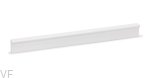 Uchwyt meblowy podłużny Angle 600 Aluminiowy Biały Mat