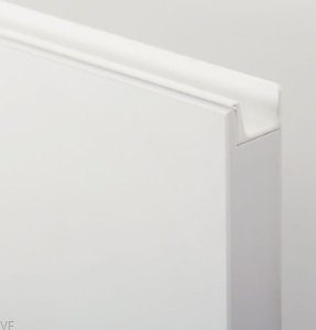 Uchwyt meblowy krawędziowy Jey2 597 Aluminiowy Biały Mat