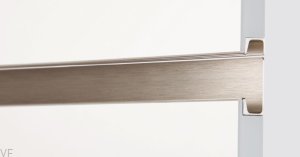 Uchwyt meblowy krawędziowy Jey 697 Aluminiowy Srebrny