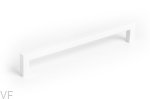 Uchwyt meblowy podłużny U 0056 160 Metalowy Biały Mat