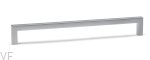 Uchwyt meblowy podłużny U 0056 492 Chrom Matowy