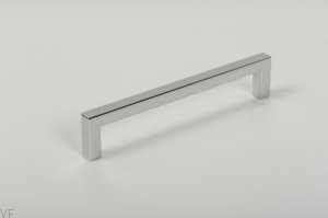 Uchwyt meblowy podłużny U 0056 128 Chrom polerowany