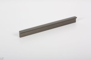 Uchwyt meblowy podłużny Angle 500 Aluminiowy Metaliczny Szary