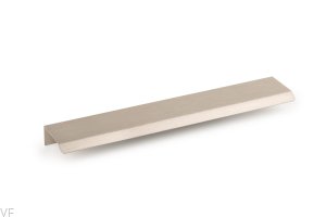 Uchwyt meblowy krawędziowy Curve 128 Aluminiowy Srebrny
