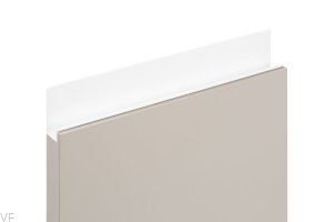 Uchwyt meblowy krawędziowy Jey 247 Aluminiowy Biały Mat