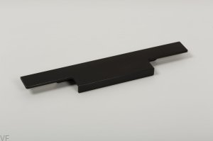 Uchwyt meblowy krawędziowy Linear 247 Metalowy Czarny Mat