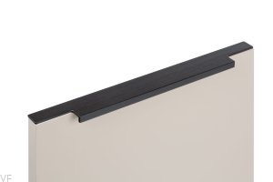 Uchwyt meblowy krawędziowy Linear 397-1 Metalowy Czarny Mat