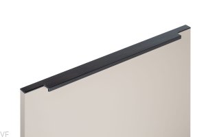 Uchwyt meblowy krawędziowy Linear 447-1 Metalowy Czarny Mat