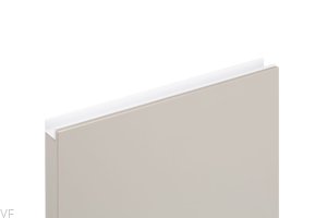 Uchwyt meblowy krawędziowy Jey2 197 Aluminiowy Biały Mat