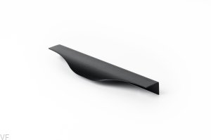 Uchwyt meblowy krawędziowy Noma 0254 128 Aluminiowy Czarny Szczotkowany