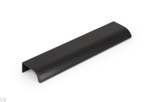 Uchwyt meblowy krawędziowy Ona 128 Aluminiowy Czarny Anodowany