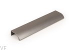 Uchwyt meblowy krawędziowy Ona 128 Aluminiowy Szary Szczotkowany Anodowany