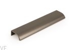 Uchwyt meblowy krawędziowy Ona 128 Metaliczny Szary Anodowany