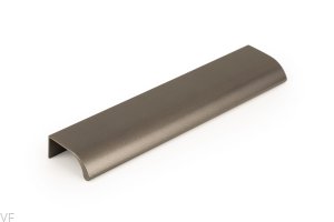 Uchwyt meblowy krawędziowy Ona 128 Metaliczny Szary Anodowany