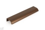 Uchwyt meblowy krawędziowy Ona 128 Aluminiowy brązowy