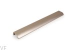 Uchwyt meblowy krawędziowy Ona 256 Aluminiowy Srebrny Anodowany