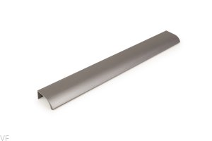Uchwyt meblowy krawędziowy Ona 256 Aluminiowy Szary Szczotkowany Anodowany