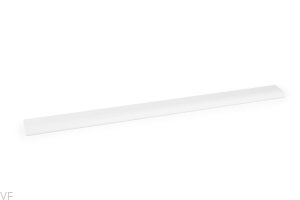 Uchwyt meblowy krawędziowy Ona 544 Aluminiowy Biały