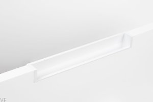 Uchwyt meblowy wpuszczany Hexxa 350 Aluminiowy Biały Mat
