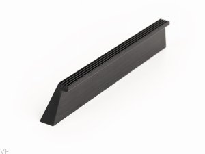 Uchwyt meblowy podłużny Rail 160 Aluminiowy Czarny Szczotkowany