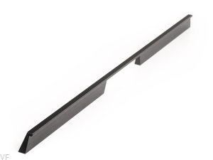 Uchwyt meblowy podłużny Rail 576 Aluminiowy Czarny Szczotkowany