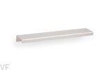 Uchwyt meblowy krawędziowy Way 128 Aluminiowy Srebrny
