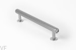 Uchwyt meblowy podłużny Rille 160 Srebrny Aluminiowy