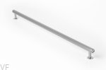 Uchwyt meblowy podłużny Rille 480 Srebrny Aluminiowy