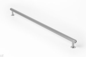 Uchwyt meblowy podłużny Rille 480 Srebrny Aluminiowy