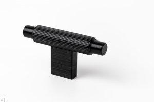 Gałka meblowa T-Bar Arpa Aluminiowa Czarna Szczotkowana