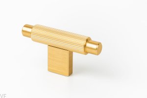 Gałka meblowa T-Bar Arpa Aluminiowa Złota Szczotkowana