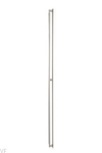 Uchwyt meblowy podłużny z podkładką Arpa Plate 1178 Aluminiowy Srebrny Szczotkowany