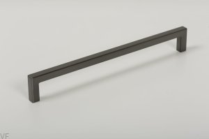 Uchwyt meblowy podłużny U 0056 160 Metalowy Szary Szczotkowany
