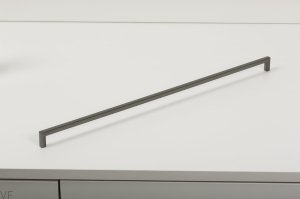 Uchwyt meblowy podłużny U 0056 492 Metalowy Szary Szczotkowany