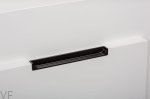 Uchwyt meblowy wpuszczany Hide 90 Metalowy Czarny