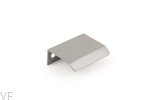 Uchwyt meblowy krawędziowy Curve 32 Aluminiowy Szary Szczotkowany