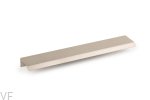 Uchwyt meblowy krawędziowy Curve 64 Aluminiowy Srebrny Szczotkowany
