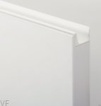 Uchwyt meblowy krawędziowy Jey2 1197 Aluminiowy Biały Mat