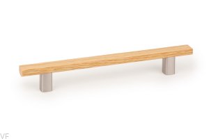 Uchwyt meblowy podłużny Ara W 160 Dębowy z Aluminium