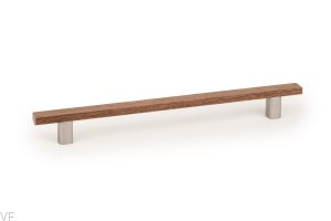 Uchwyt meblowy podłużny Ara W 224 Orzech Włoski z Aluminium