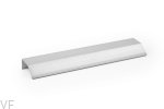 Uchwyt meblowy krawędziowy Wing 128 Aluminiowy Srebrny Szczotkowany