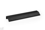 Uchwyt meblowy krawędziowy Wing 128 Aluminiowy Czarny Szczotkowany