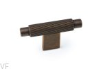 Gałka meblowa T-Bar Arpa Aluminiowa Rustykalna Złota