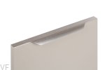 Uchwyt meblowy krawędziowy Vector 0434 347 Aluminiowy Srebrny Szczotkowany